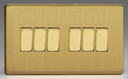 Varilight - Brushed Brass - Screwless - Light Switches product image 6