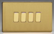 Varilight - Brushed Brass - Screwless - Light Switches product image 4