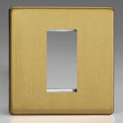Varilight - Screwless Brushed Brass - Module DataGrid Plates product image
