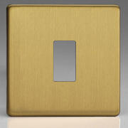 Varilight - PowerGrid - Screwless Brushed Brass - Grid Plates - c/w Grid Frame product image