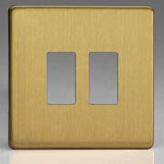 Varilight - PowerGrid - Screwless Brushed Brass - Grid Plates - c/w Grid Frame product image 2