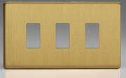 Varilight - PowerGrid - Screwless Brushed Brass - Grid Plates - c/w Grid Frame product image 3