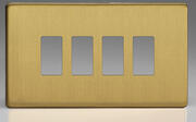 Varilight - PowerGrid - Screwless Brushed Brass - Grid Plates - c/w Grid Frame product image 4