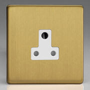 Varilight - Brushed Brass - White - Screwless - Sockets product image 3
