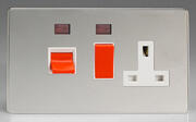 Varilight - Screwless Polished Chrome - White - Cooker Switches / Panels product image 2