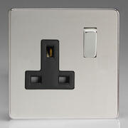 Varilight - Polished Chrome - Black - Screwless - Sockets product image 2