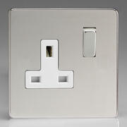 Varilight - Polished Chrome - White - Screwless - Sockets product image 2