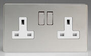 Varilight - Polished Chrome - White - Screwless - Sockets product image