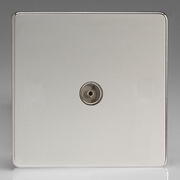 Varilight - Screwless Polished Chrome - TV & Satellite Sockets product image