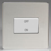 Varilight - Screwless Polished Chrome - White - 3 Pole 10A Fan Isolator Switch product image