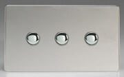 Varilight - Screwless Polsihed Chrome - 6A 1 Way Push to Make Momentary Switches product image 3