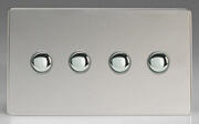 Varilight - Screwless Polsihed Chrome - 6A 1 Way Push to Make Momentary Switches product image 4