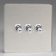 Varilight - Screwless Polished Chrome - Toggle Light Switches product image 3