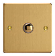 The Essential Collection - Push to Make Momentary Switches - Brushed Brass product image