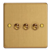 The Essential Collection - Toggle Switches - Brushed Brass product image 3