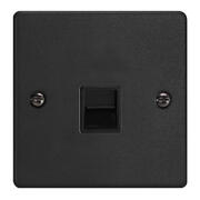 Varilight Essential Collection - Matt Black - Telephone Sockets product image 2