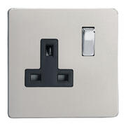 Varilight - Screwless Satin - Black/Chrome - Sockets product image 2