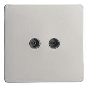 Varilight - Screwless Satin - TV & Satellite Sockets product image 3