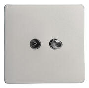 Varilight - Screwless Satin - TV & Satellite Sockets product image 4