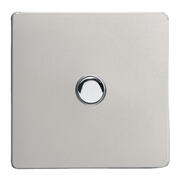 Varilight - Screwless Satin - 6A 1 Way Push to Make Momentary Switches product image