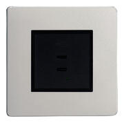 Varilight - Screwless Satin - Black/Chrome - USB Sockets product image 5