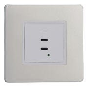 Varilight - Screwless Satin - White/Chrome - USB Sockets product image 5
