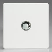 Premium White Flat Plate - Push to Make Momentary Switches product image