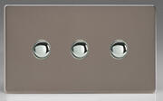 Varilight - Screwless Pewter - 6A 2 Way Push On/Off Impulse Switch product image 3