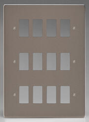 Varilight - Screwless Pewter - PowerGrid Range - Grid Plates product image 8