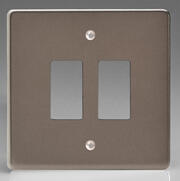 Varilight - Screwless Pewter - PowerGrid Range - Grid Plates product image 2