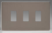 Varilight - PowerGrid Range - Grid Plates - c/w Grid Frame - Screwless Pewter product image 3