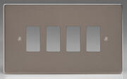 Varilight - Screwless Pewter - PowerGrid Range - Grid Plates product image 4