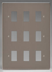 Varilight - Screwless Pewter - PowerGrid Range - Grid Plates product image 7