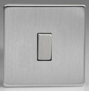 European Rocker Switches - Brushed Steel product image