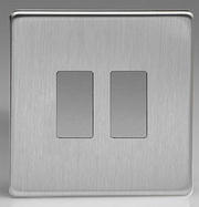 Varilight PowerGrid Range - Grid Plates Brushed Steel product image 2