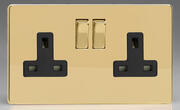Varilight - Screwless Brass - Black - Sockets product image