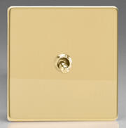 Varilight - Screwless Brass - Toggle Light Switches product image
