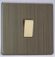Varilight - Screwless Antique Brass - Switches product image