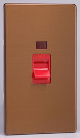 Bronze Cooker Switches - Screwless product image