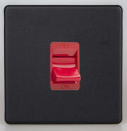 Matt Black - Cooker Switches - Screwless product image