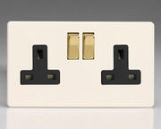 Varilight - Sockets - Primed - Black/Brass product image