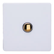 Screwless Primed - Brass - Momentary Switches product image