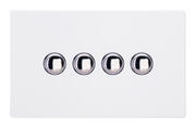 Screwless Primed - Chrome Momentary Switches product image 4