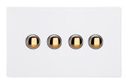 Screwless Primed - Brass - Momentary Switches product image 4