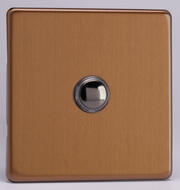 Impulse Switches - Screwless Brushed Bronze product image