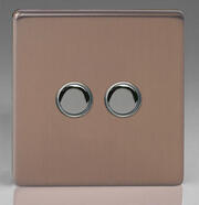 Impulse Switches - Screwless Brushed Bronze product image 2