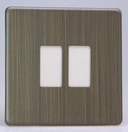 Varilight - PowerGrid - Screwless Antique Brass - Grid Plates - c/w Grid Frame product image 2