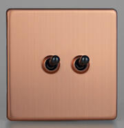 Copper - Toggle Light Switches - Screwless product image 2