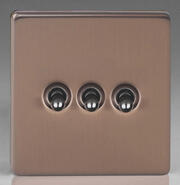 Bronze - Toggle Light Switches - Screwless product image 3