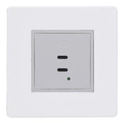 Screwless Primed - White - USB Charger Outlet product image 2